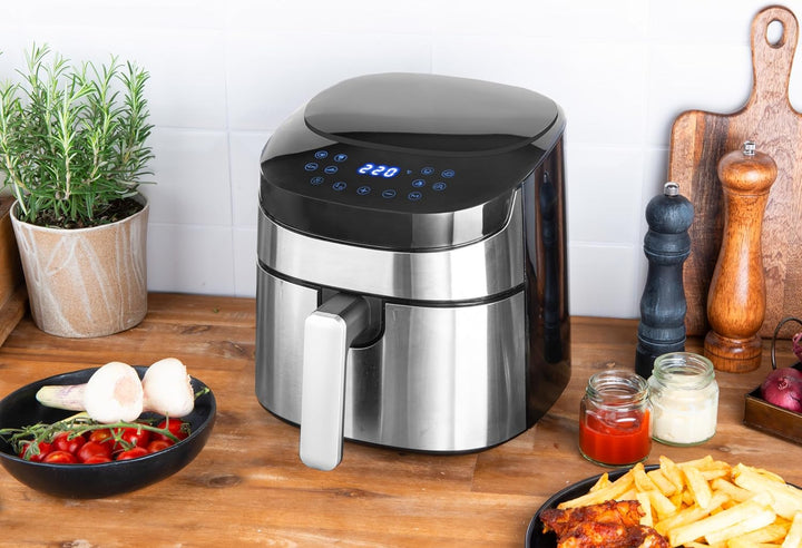 GASTROBACK #42582 Design Heissluftfritteuse Air Pro, Air Fryer mit 3,7 Liter Füllvolumen, 8 voreinge