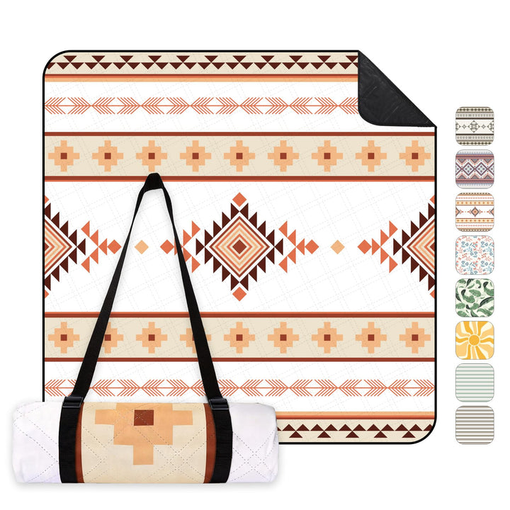 Sekey Boho Picknickdecke Wasserdicht 150x200 cm, Stranddecke Sandfrei | Gepolstert, Dreischichtige S