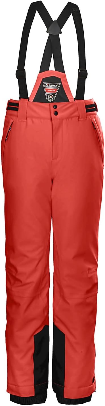 Killtec Mädchen Funktionshose/Skihose mit abzippbaren Latz, Schneefang und Kantenschutz Ksw 77 Grls