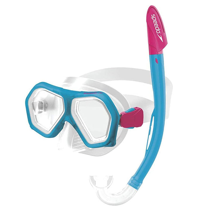 Speedo Jungen Leisure Junior Dual Lenses Combo Modern Einheitsgrösse aqua splash/ultra rosa, Einheit