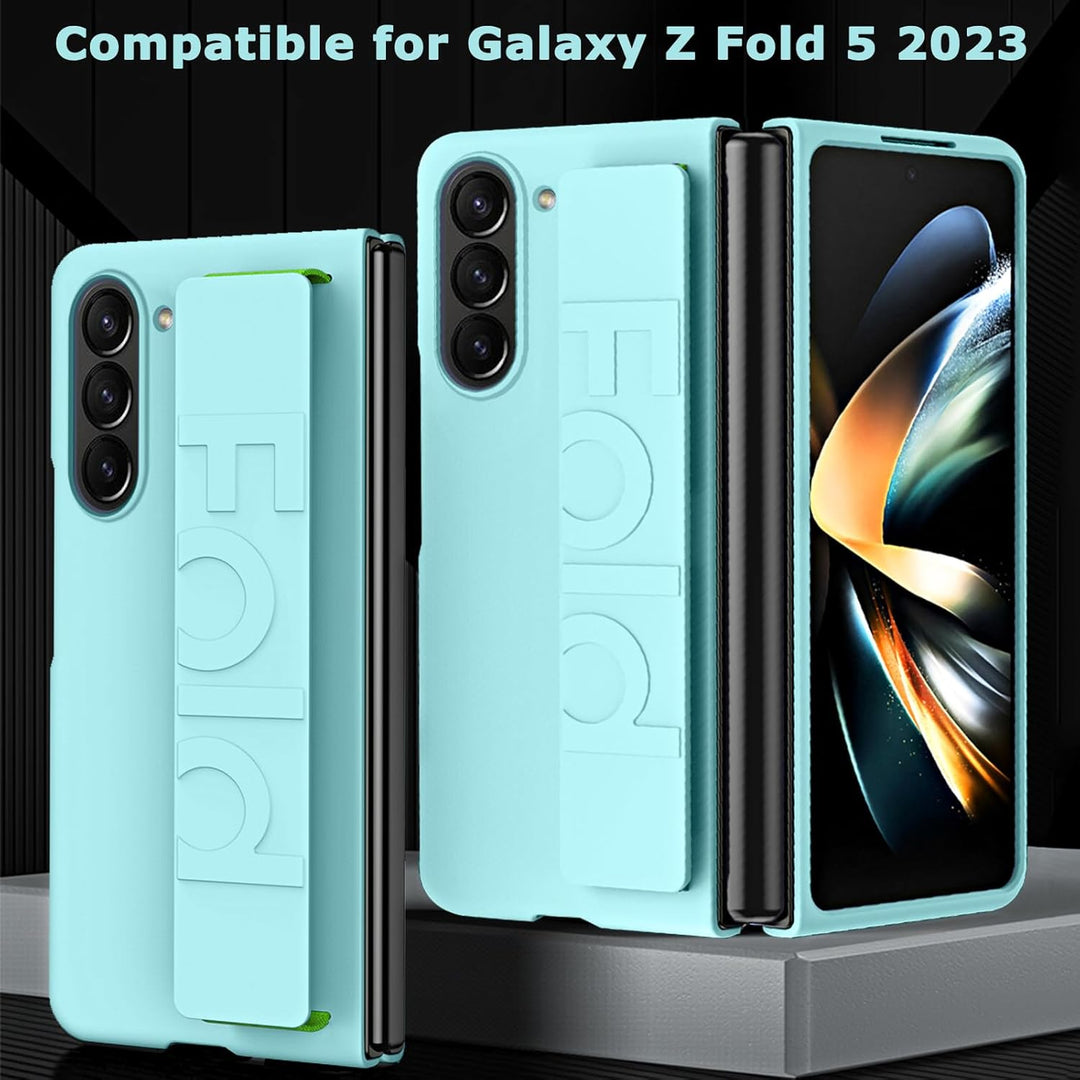NINKI Kompatible Hand Strap Case für Samsung Galaxy Z Fold 5 Phone Hülle Frauen Männer, Ultra Slim/D