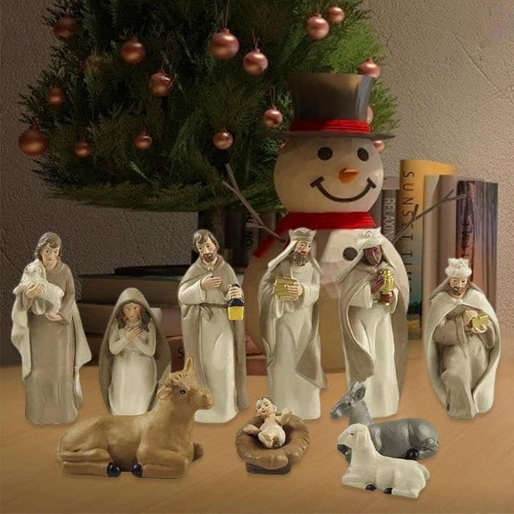 Weihnachtskrippenfiguren Weihnachtskrippe mit Figuren Weihnachtskrippe Jesus Weihnachtsfigur Polyres