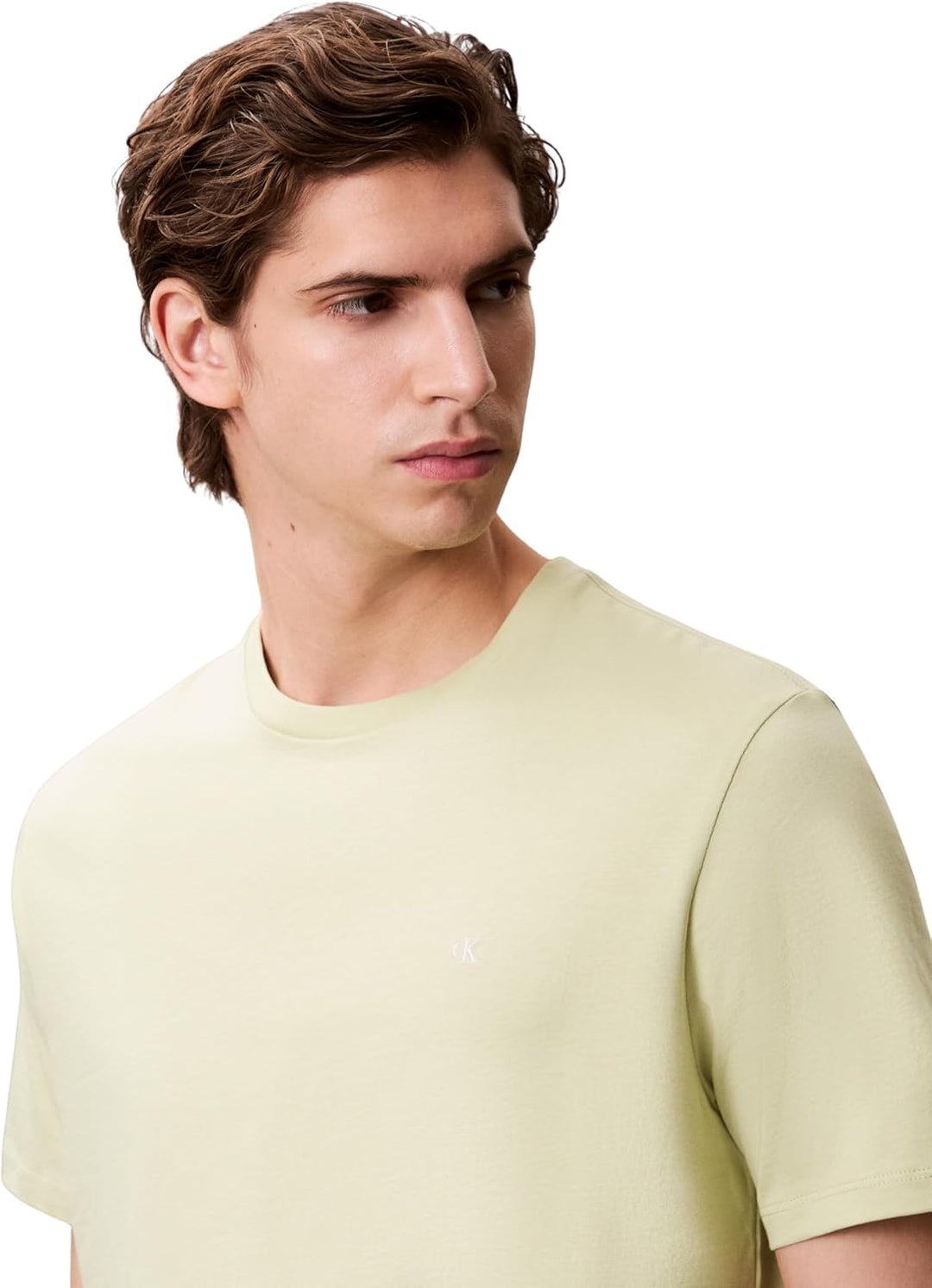Calvin Klein Herren T-Shirt CK Kurzarm Rundhalsausschnitt mit Print Artikel NM2170E S/S Crew Neck XS