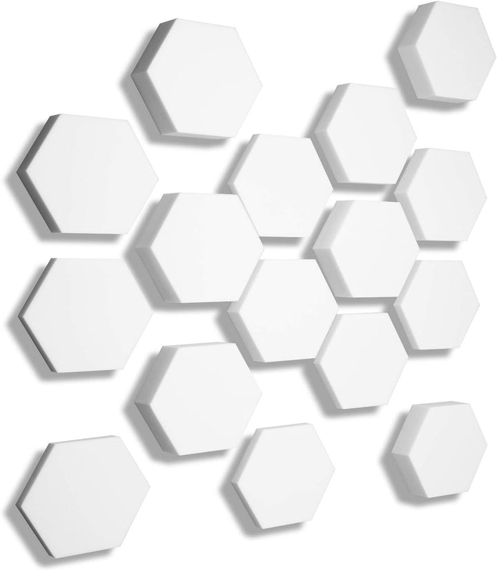 3D Absorber aus Basotect B WEISS - 16 x Absorber Akustik Schallabsorption Breitbandabsorber Set #11