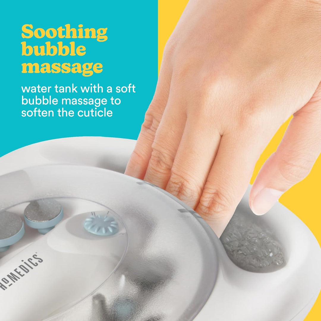 HoMedics Spa Luxus Maniküre-Set Elektrisch - Nagepflegeset für Maniküre & Pediküre, Perfekte Werkzeu