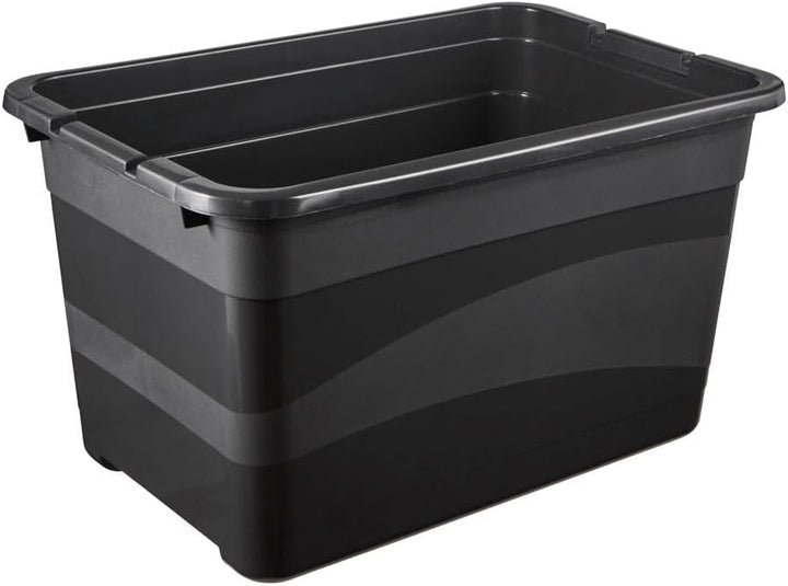 keeeper Transportbehälter mit Deckel und Schiebeverschluss, Extra Stabil, 59,5 x 39,5 x 34 cm, 52 l,