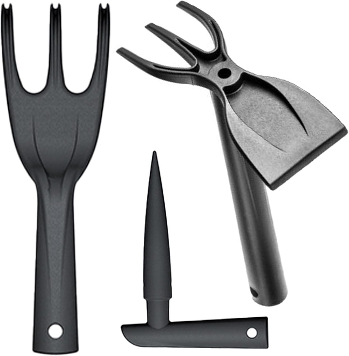 PECZEKO Gartenwerkzeug Set Plastik– Komplettes Garten Zubehör für Hobbygärtner, inklusive robuster G