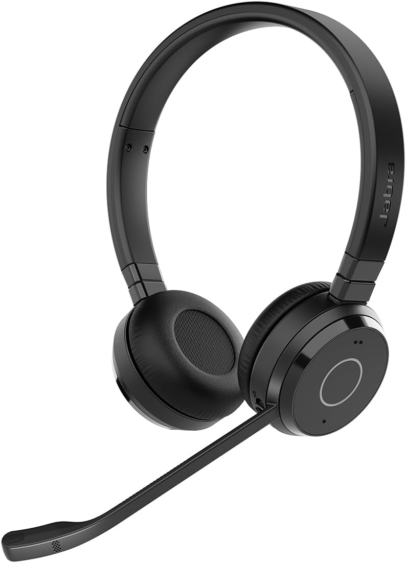 Jabra Evolve 65 TE (3. Ausgabe 2025) Kabellos Bluetooth Stereo-Headset mit Geräuschunterdr.-Mikrofon