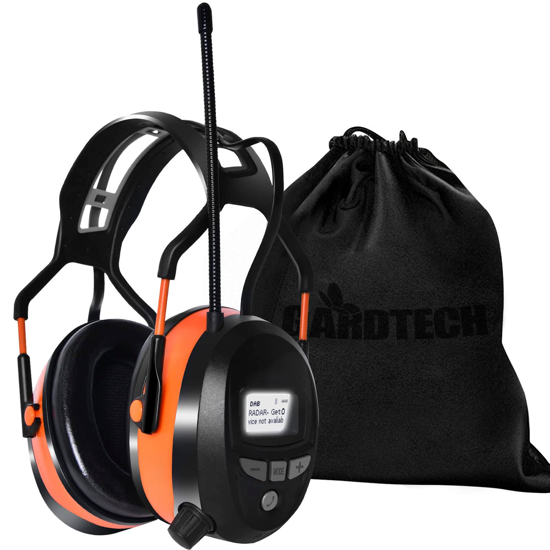 Gardtech Gehörschutz mit DAB + / FM-Radio, Bluetooth, MP3, Sicherheitsohrschützer mit NRR 29dB, Lärm