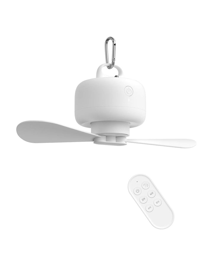 JISULIFE 8000mAh Camping Ventilator Batteriebetrieben, USB Wiederaufladbar mit Fernbedienung, Abnehm