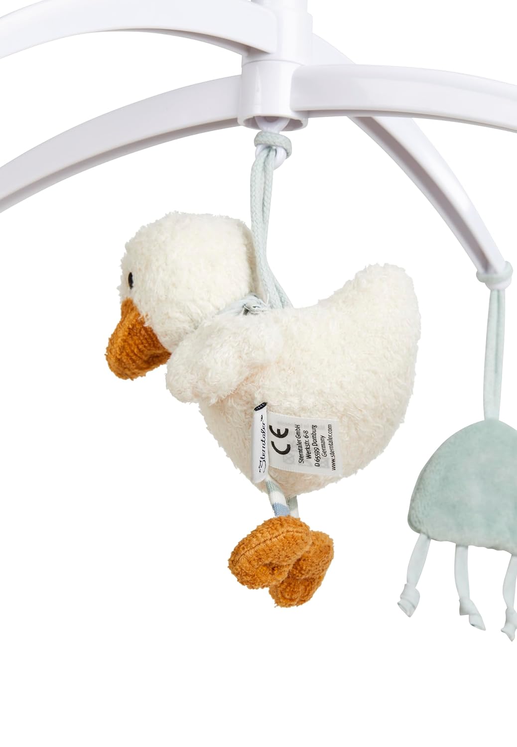 Baby Mobile Ente Edda Lou, Musikmobile für Jungen und Mädchen mit der Melodie Brahms Wiegenlied und