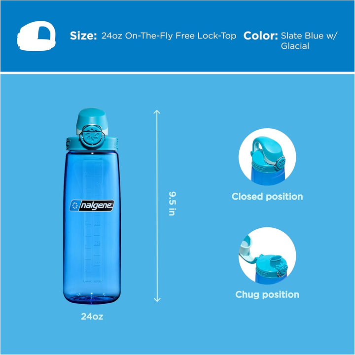 Nalgene OTF Sustain Trinkflaschen Blau 0,65 L, Blau