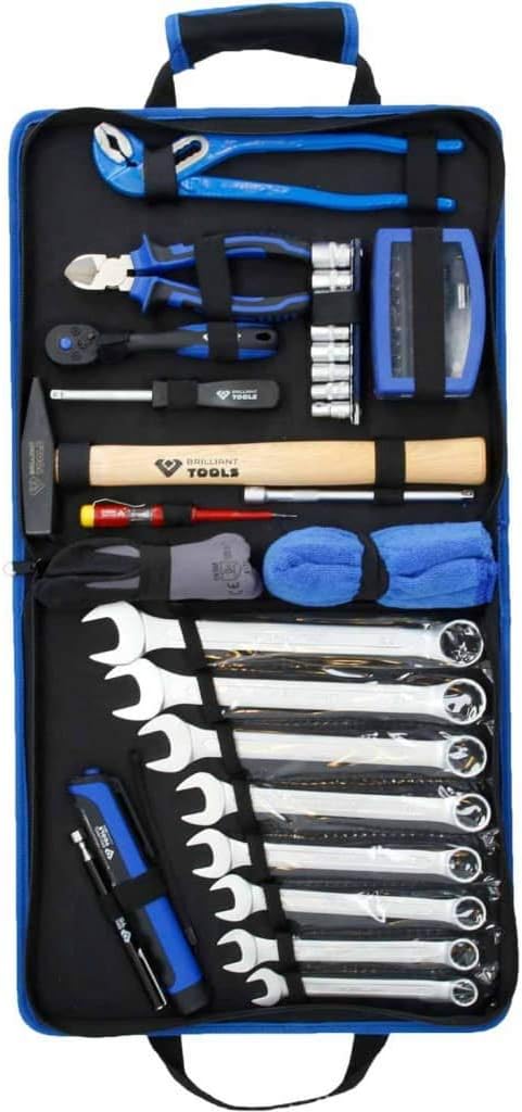 BRILLIANT TOOLS BT024064 Werkzeug-Nylontasche, 58-tlg [Powered by KS TOOLS]