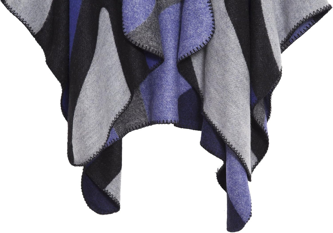 Damen Warm Offene Front Strick Schals und Wraps Floral Elegante Cardigans Poncho Cape Coat Mantel Kö