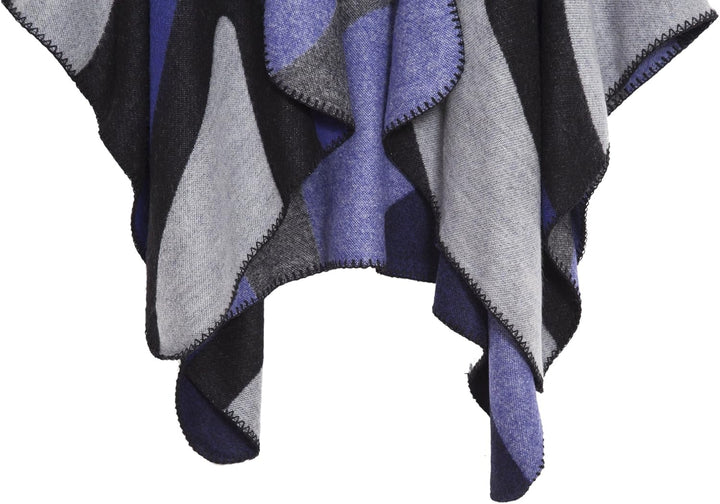 Damen Warm Offene Front Strick Schals und Wraps Floral Elegante Cardigans Poncho Cape Coat Mantel Kö