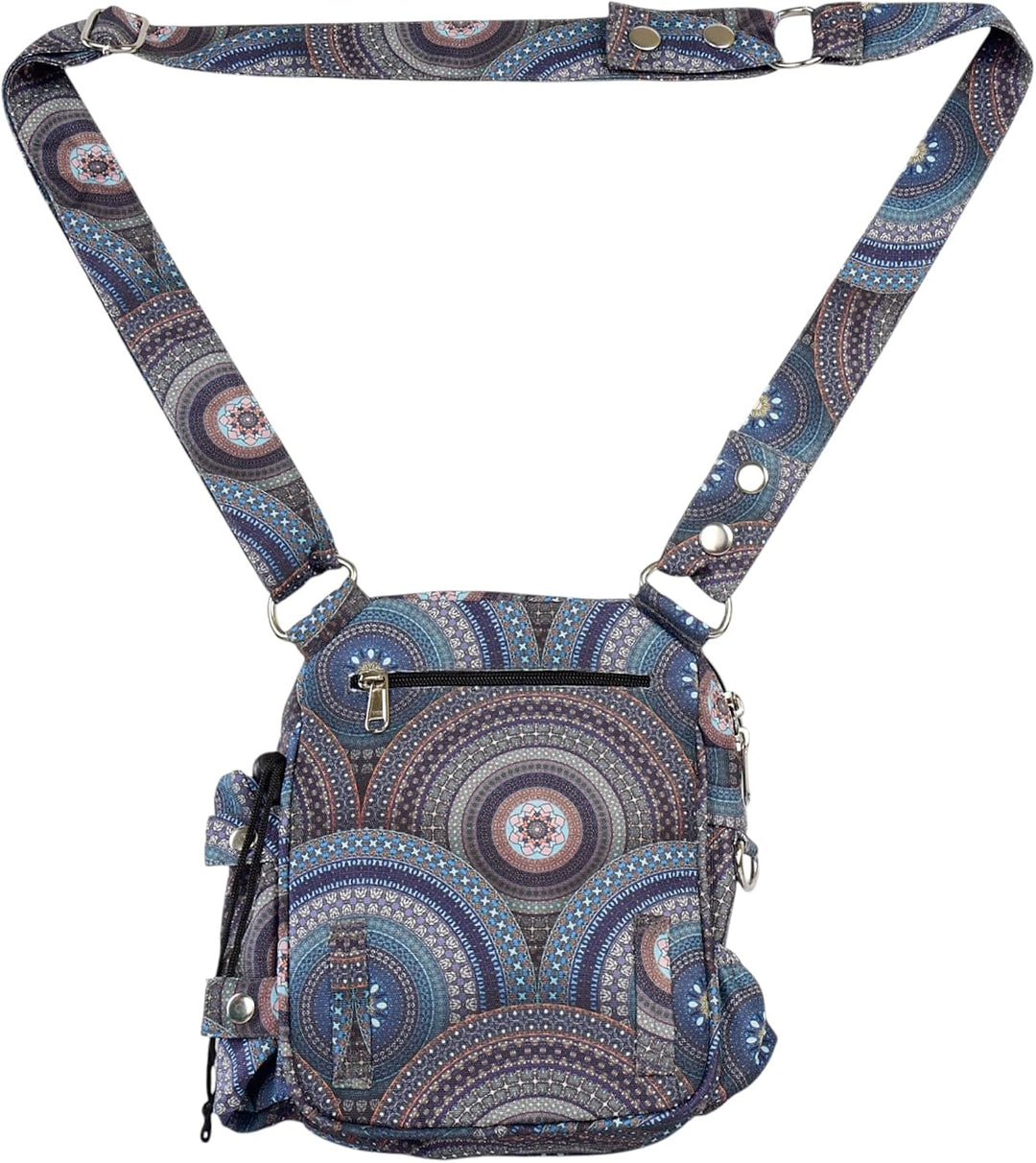 Konstanz Mandala 71080 – Gassitasche mit integriertem Flaschenhalter – Leckerlitasche für Hunde, was