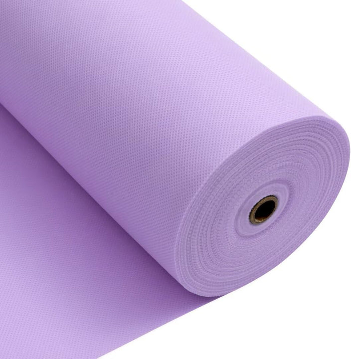 Tischdeckenrolle, 0.8 × 25M, Helles Lila, Einweg Vlies Stoffähnlich Tischdecke Rolle, Meterware Tisc