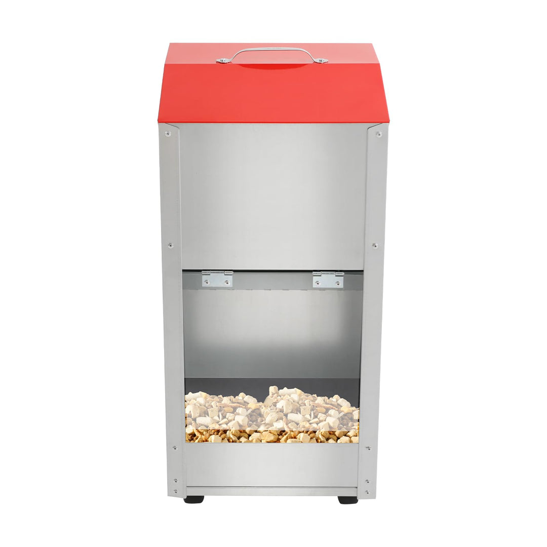 Automatischer Schwerkraft-Futterautomat 6,8kg für Hunde & Katzen, Tierfutterspender mit Deckel, Roll