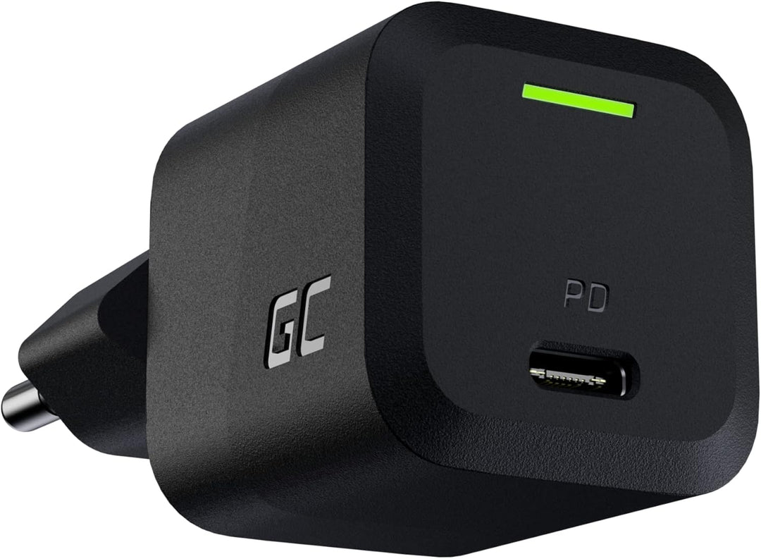 USB C Ladegerät Green Cell GaN 33W 1 Port USB Handy Schnellladegerät Power Adapter mit PowerDelivery