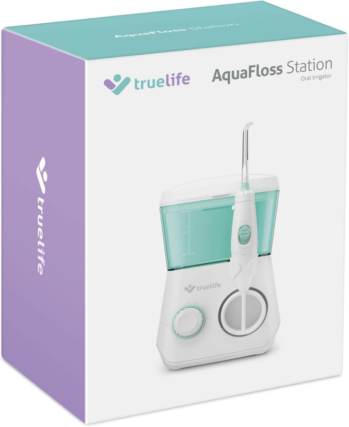TrueLife AquaFloss Station Munddusche elektrisch für eine perfekte Zahnhygiene, 600 ml Wassertank, Z