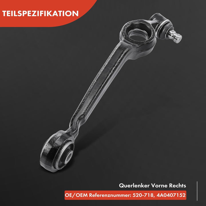 Frankberg 2x Querlenker Vorderachse unten Kompatibel mit 100 4A C4 2.0L-2.8L 1990-1994 A6 4A C4 1.8L