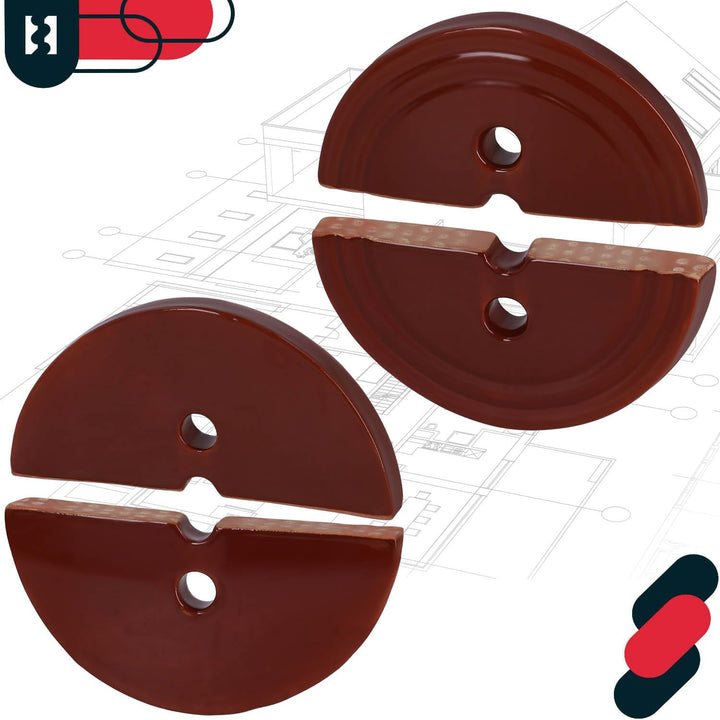 KOTARBAU® Beschwerungsstein für Gärtopf aus Steinzeug Halbiert Fermentiergewicht für Sauerkrauttopf