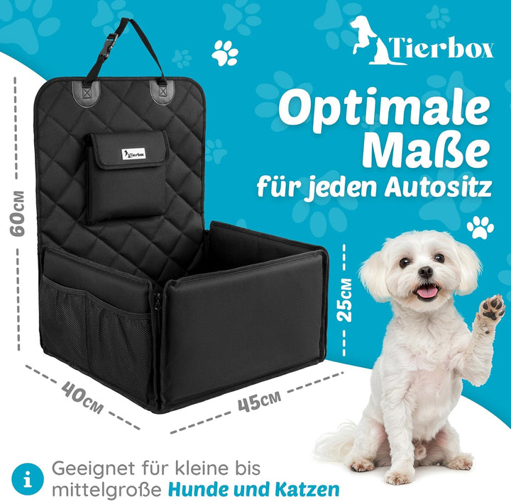 Autositz Hund mit Kotbeutelspender - Hundesitz Auto für kleine Hunde - Hunde Autositz Rückbank | Jet