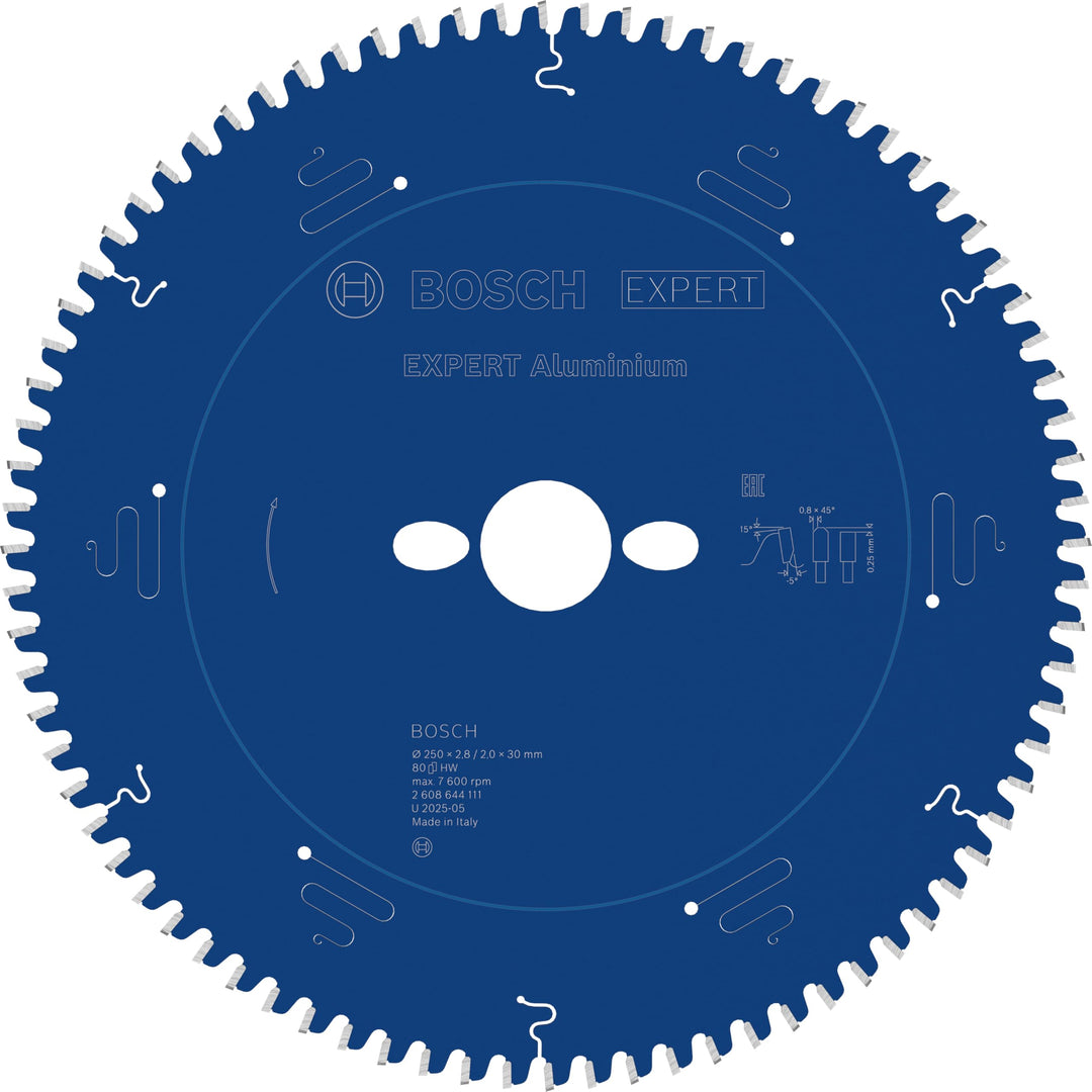 Bosch Accessories Bosch Professional 1x Kreissägeblatt Expert for Aluminium (für Aluminium, Sägeblat