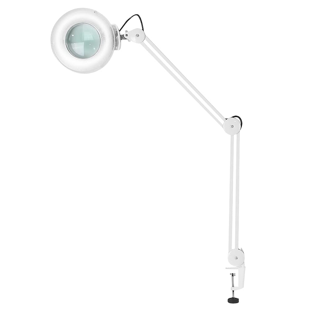 8X Kaltlicht Lupenleuchte Arbeitsplatzlampe Kosmetiklampe Tisch-Lupenlampe Arbeitsleuchte Lupe Vergr