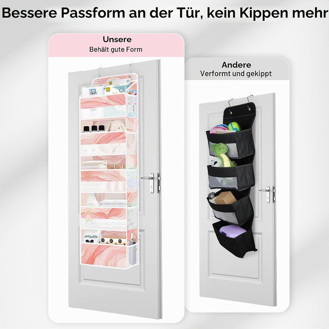Clastyle Marmor Tür Hängeaufbewahrung Faltbar Hängeorganizer für Camping Bad Schrank Schlafzimmer Mä