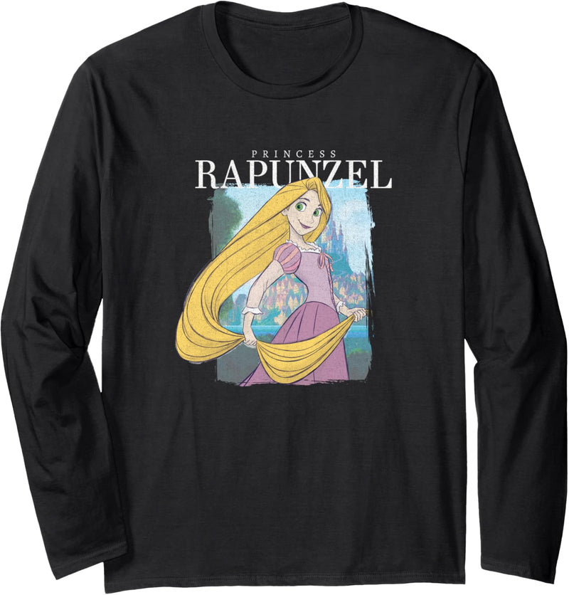 Disney Tangled Princess Rapunzel Distressed Portrait Langarmshirt