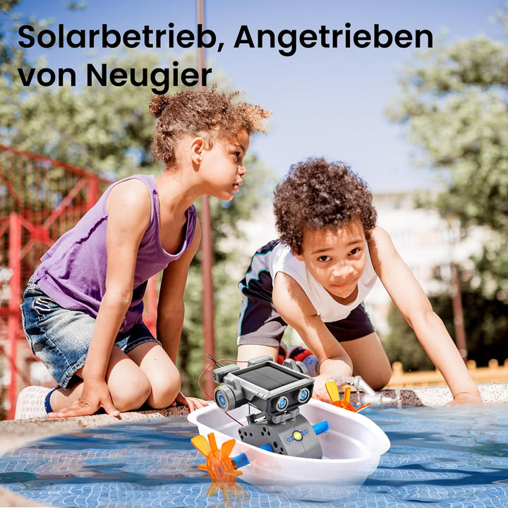 Sillbird 15-in-1 Solar Roboter Spielzeug ab 8 Jahre, Solar und batteriebetriebener Motor mit Doppela