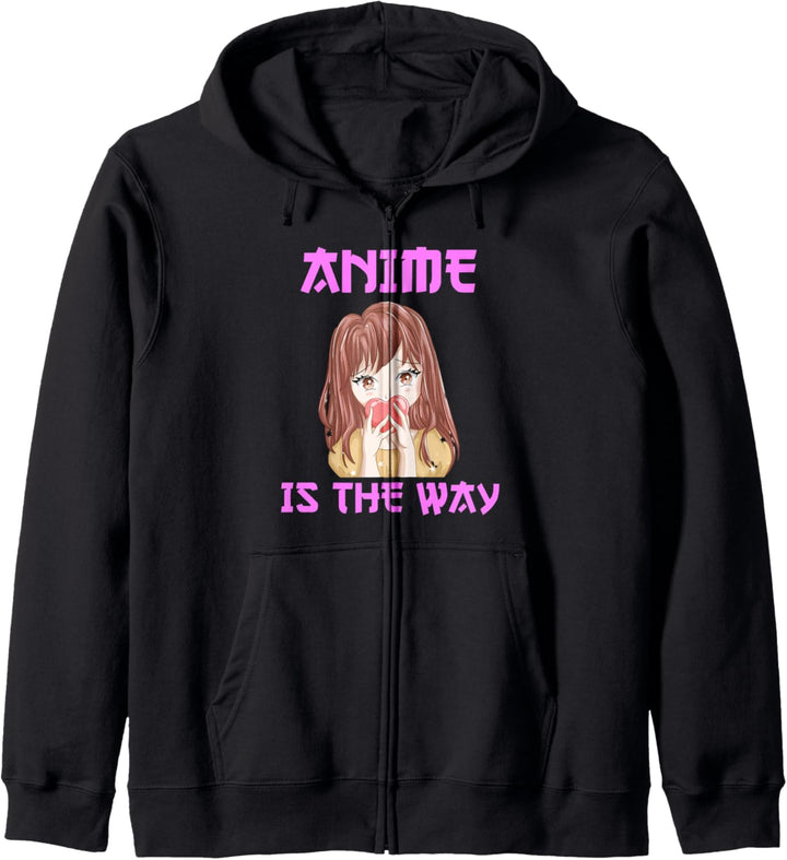 Anime Is The Way Lustiger Spruch Zitat Teen Girls Women Kapuzenjacke