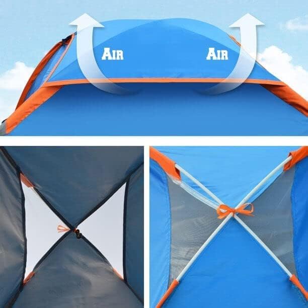 Wurfzelt 2 Personen Wasserdicht, Automatisches Pop Up Zelt 2 Personen, Winddicht Campingzelt, Ultral