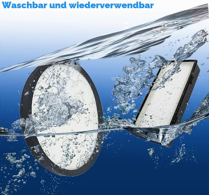 2 Sätze RO6921EA Filter, Ersatzfilter für Rowenta X-Trem Power Cyclonic/Silence Force Cyclonic Staub