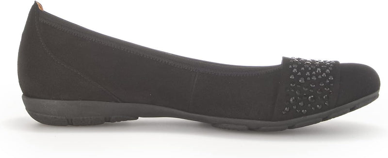 Gabor Damen Klassische Ballerinas, Frauen Flats,Abendschuhe,Slip-ons,klassisch elegant,Ballerinen,Pu