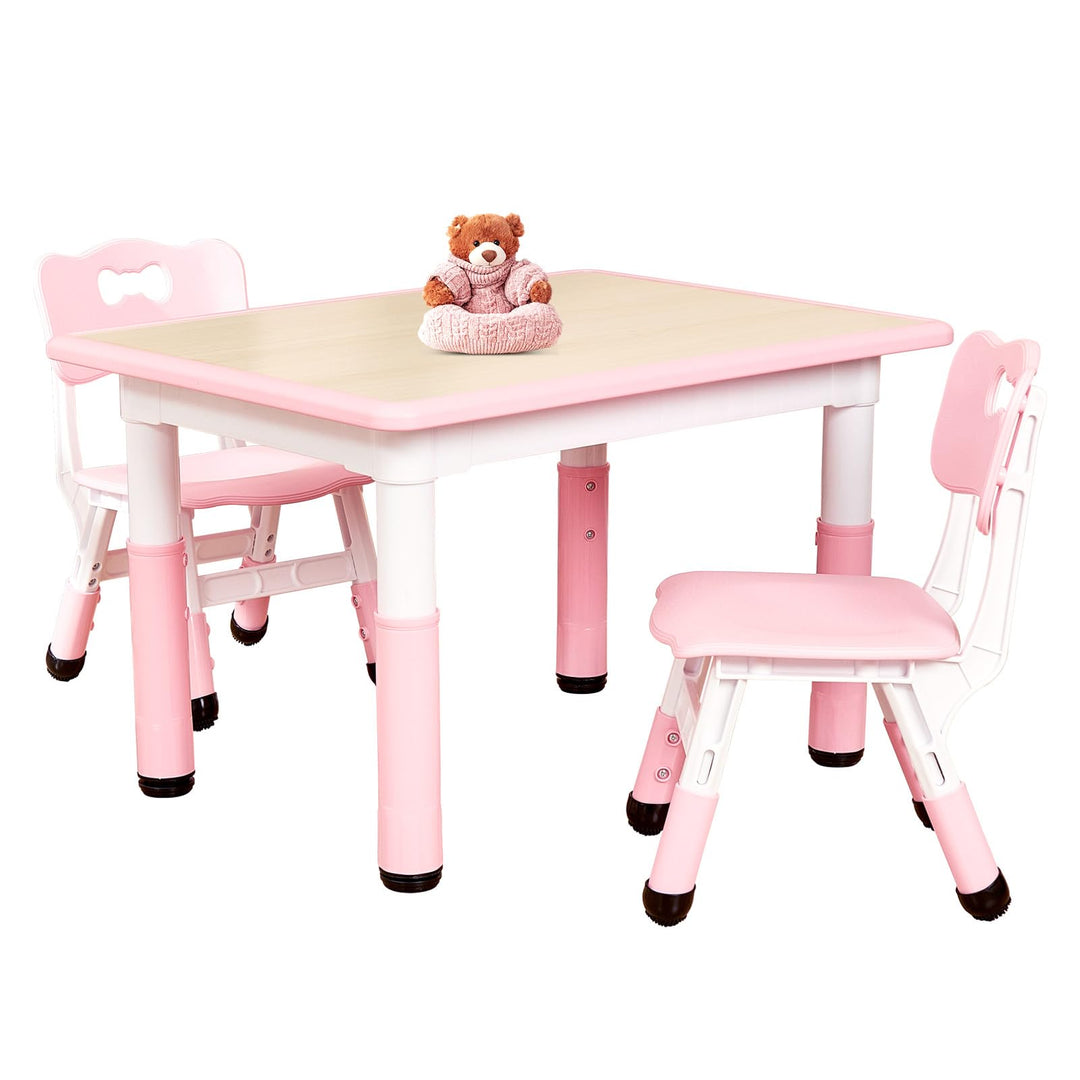 FUNLIO Kinderzimmertisch & -stuhlsets, höhenverstellbar für Kinder im Alter von 3-8 Jahren, leicht a