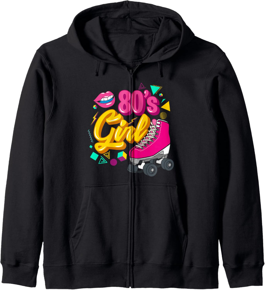 80er Jahre Party Mottoparty Outfit Kostüm Vintage Retro Kapuzenjacke