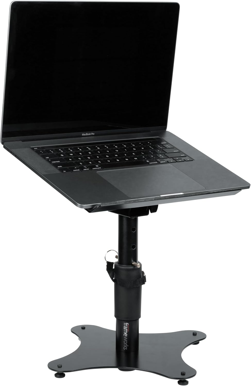 Gator Frameworks Universeller Laptop-Ständer mit höhenverstellbarer Basis und Ballastgewicht (GFWLAP