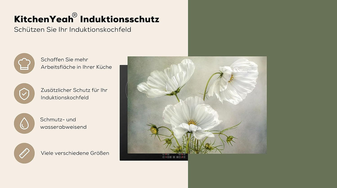 KitchenYeah© Herdabdeckplatte Einteilig Küche Ceranfeld Abdeckplatte Cerankochfeld Abdeckung Indukti