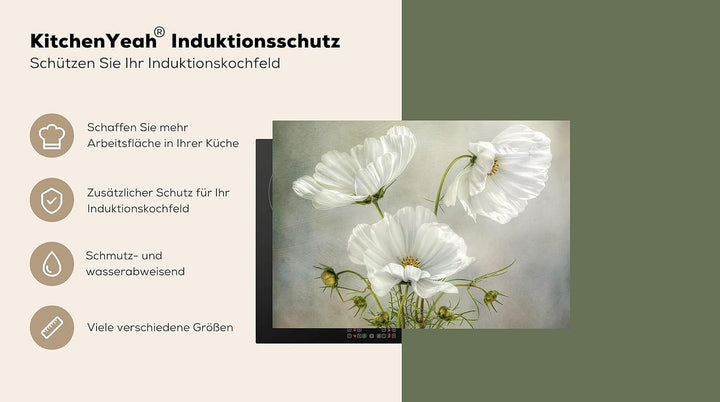 KitchenYeah© Herdabdeckplatte Einteilig Küche Ceranfeld Abdeckplatte Cerankochfeld Abdeckung Indukti