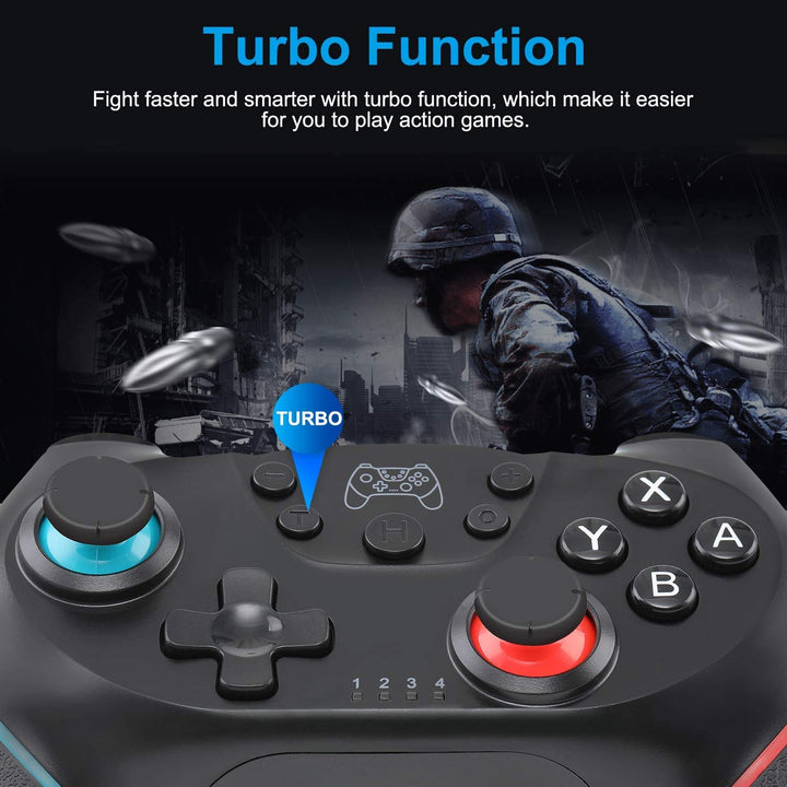 Olimoxi Switch Controller für Switch/Switch Lite/Switch OLED, Switch Pro Controller mit Aufwachen, W