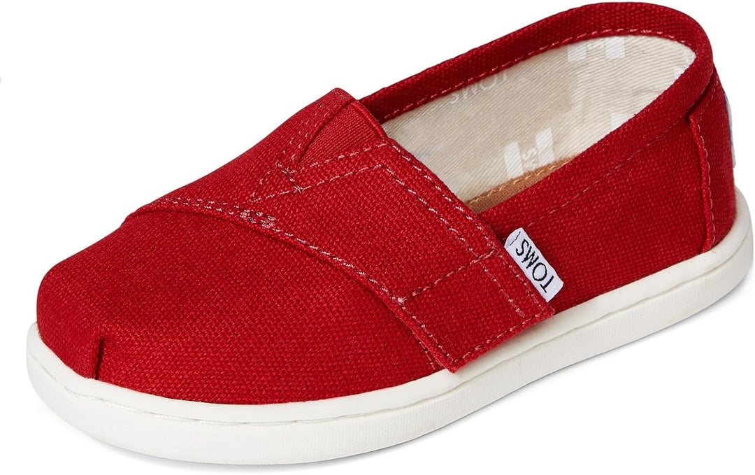 TOMS Unisex Kinder Alpargata Flache Slipper 26 EU Rot, 26 EU Rot