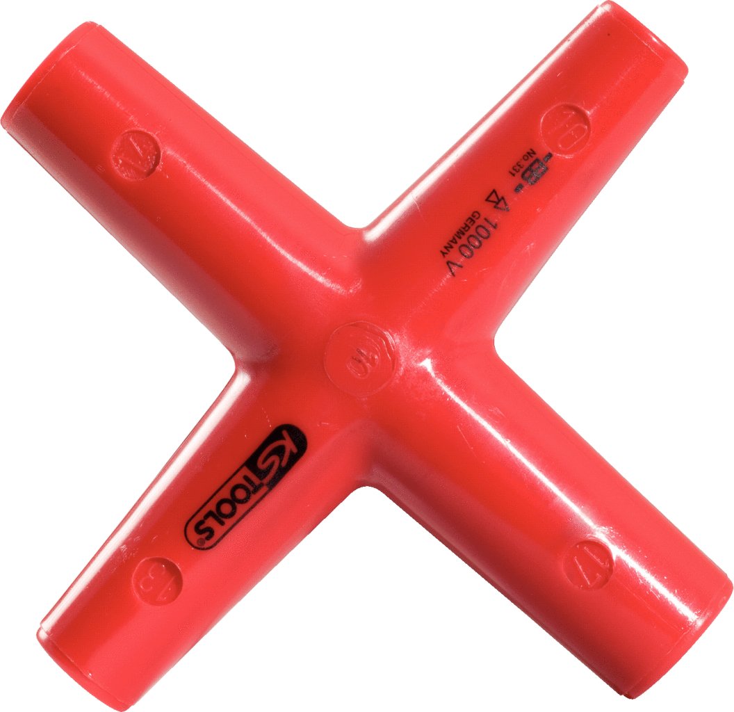 KS Tools 117.1701 Isolierter Kreuzschlüssel, 10x11x12x13mm 10 x 11 x 12 x 13 mm, 10 x 11 x 12 x 13 m