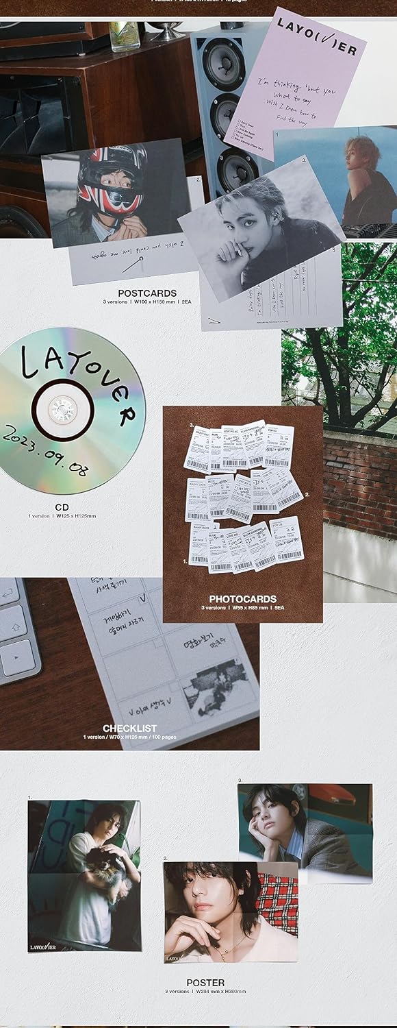 V BTS - Layover Album (3 ver. SET), 3 Ver. Set