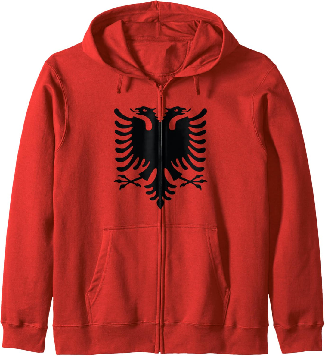 Albanische Flagge Albanien Doppelkopf Adler Albanien Kapuzenjacke