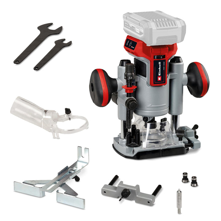 Einhell Professional Akku-Oberfräse TP-RO 18 Li BL-Solo Power X-Change (18 V, Li-Ion, Hubhöhe 35 mm,