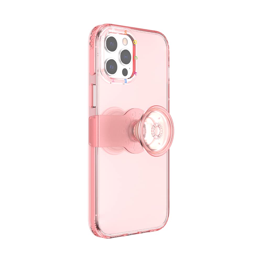 PopSockets: PopCase Hülle für iPhone 12 Pro Max mit Abnehmbarem PopGrip Slide Sockel und Griff mit A