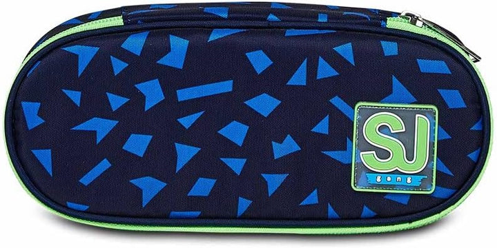 SJ Set 4-teilig Ergonomischer Schulranzen + Gefülltes Mäppchen mit Stiften, Gummi, usw. + Mäppchen m