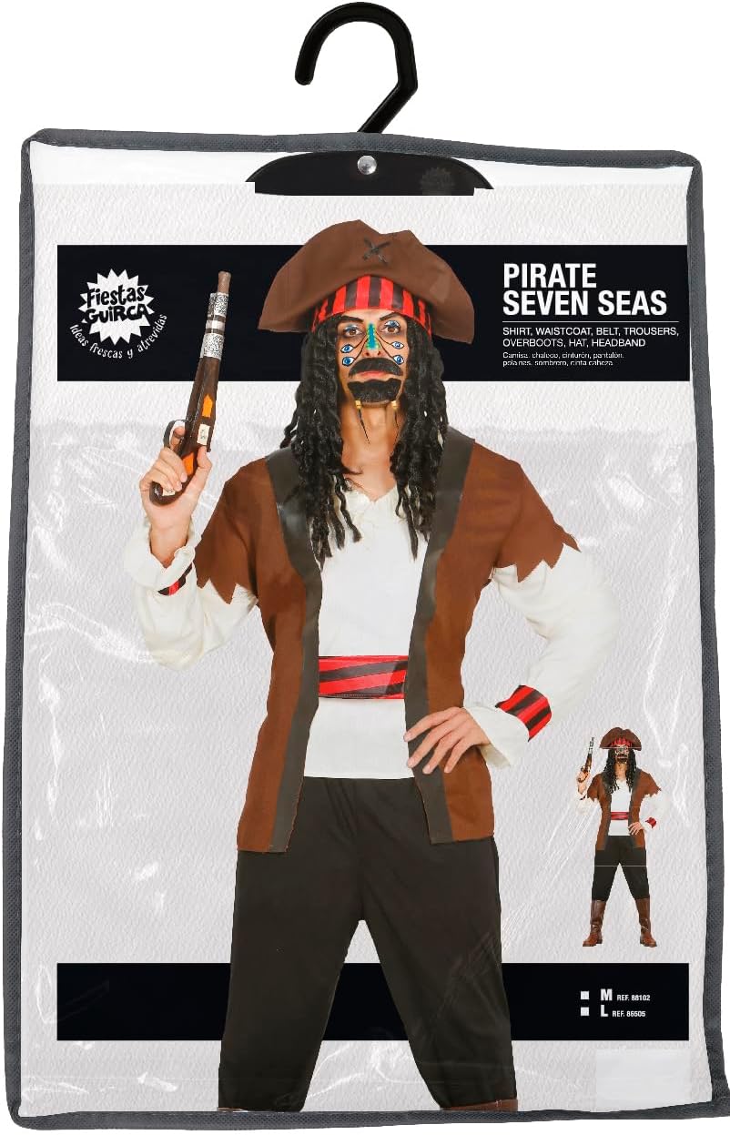 Fiestas Guirca Kostüm Mann Pirat der Sieben meere grÖsse m